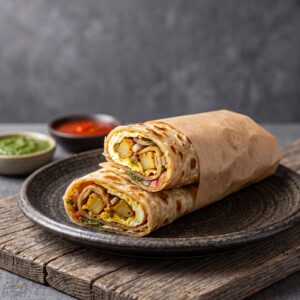 Egg & Aloo Wrap
